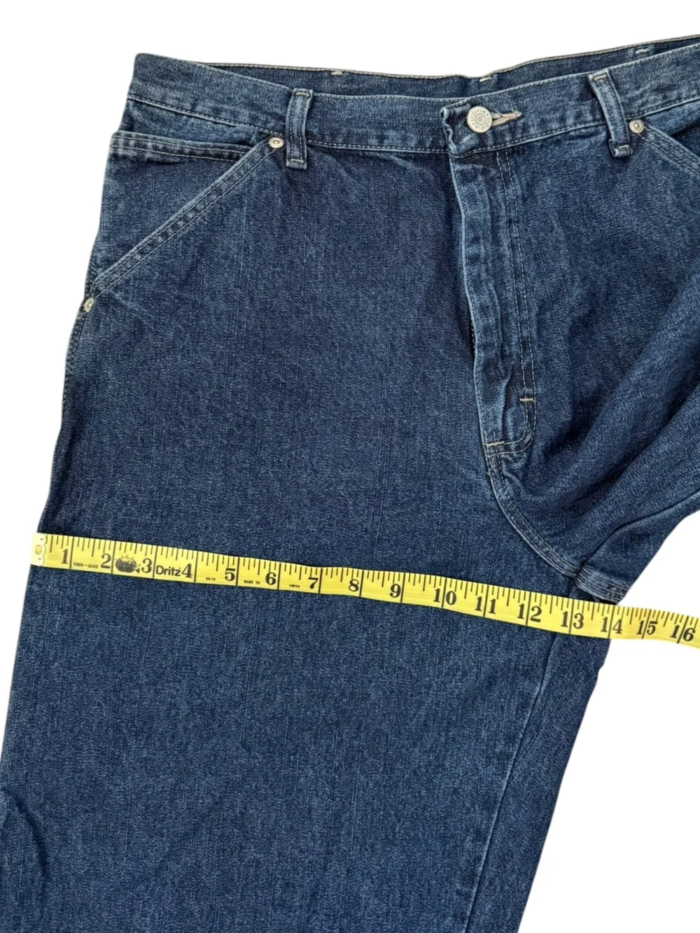 Wrangler NWT Carpenter Jeans Relaxed Straight 34x34 Raw Hem Cut to 31 Workwear